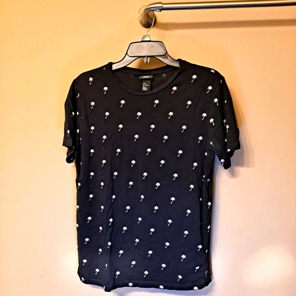 🏷 VTG H&M Tropical Tee Shirt Size Medium